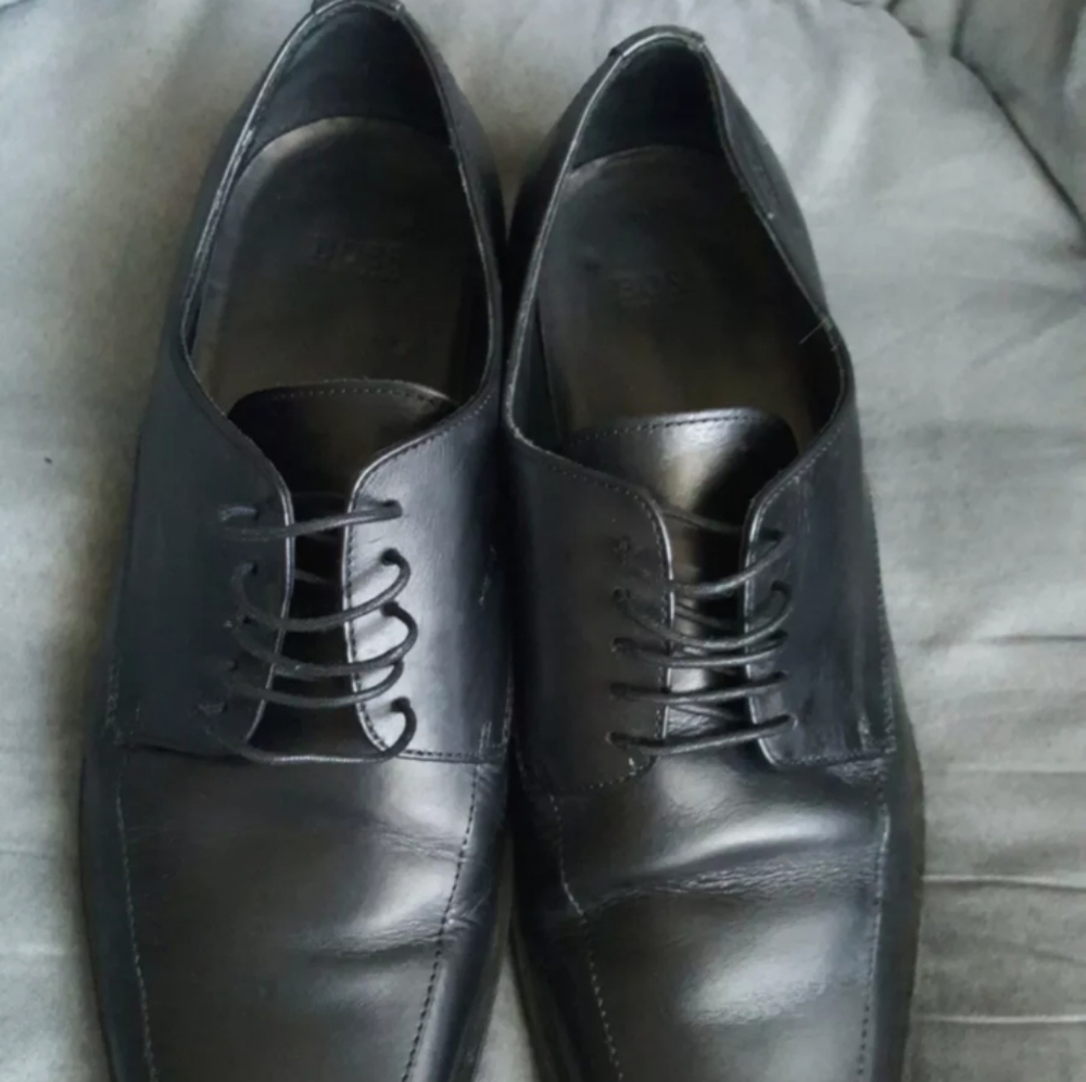 Hugo Boss Cloude 50130567 MEN'S BLACK LEATHER